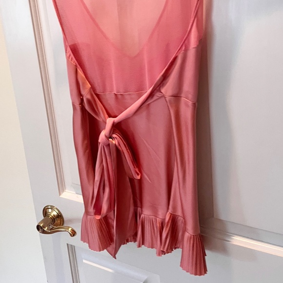 Y2K Silk Corset Ballerina Top in Rose Pink - Vintage BCBGMaxAzria S/M - Picture 5 of 8